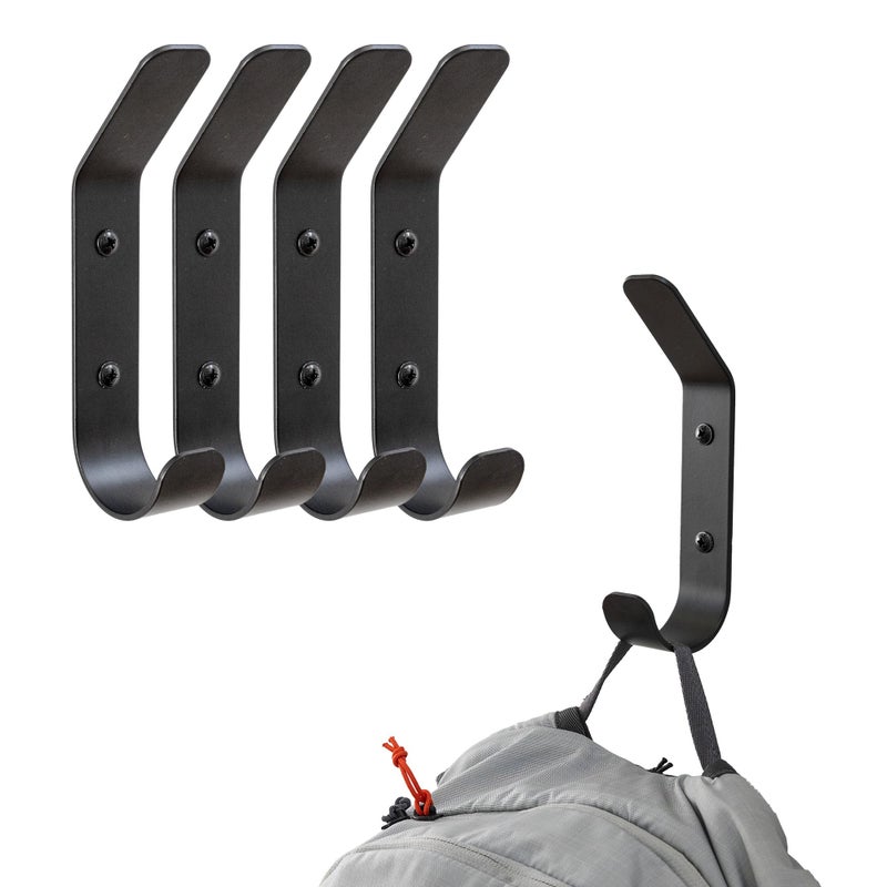 StoreYourBoard 4 Pack Wall Hooks for Hanging Decorative Heavy Duty Coat Wall Hooks Mount Set Holds 30 lbs Each Outdoor 65 x 12 x 2 - Image 2