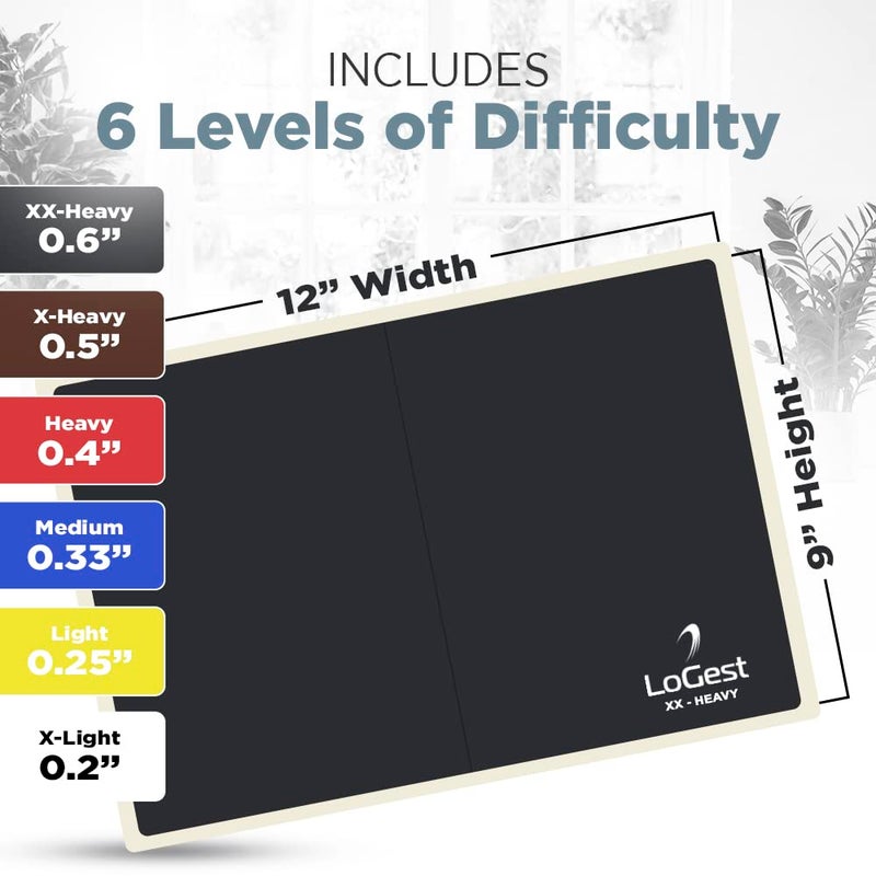 Logest Rebreakable Boards Martial Arts - Taekwondo Karate MMA Boards - Reusable Plastic Training Breaking Boards for Kids & Adults Available in 4 Levels (6 Levels Set - White Y B R B Black) - Image 2