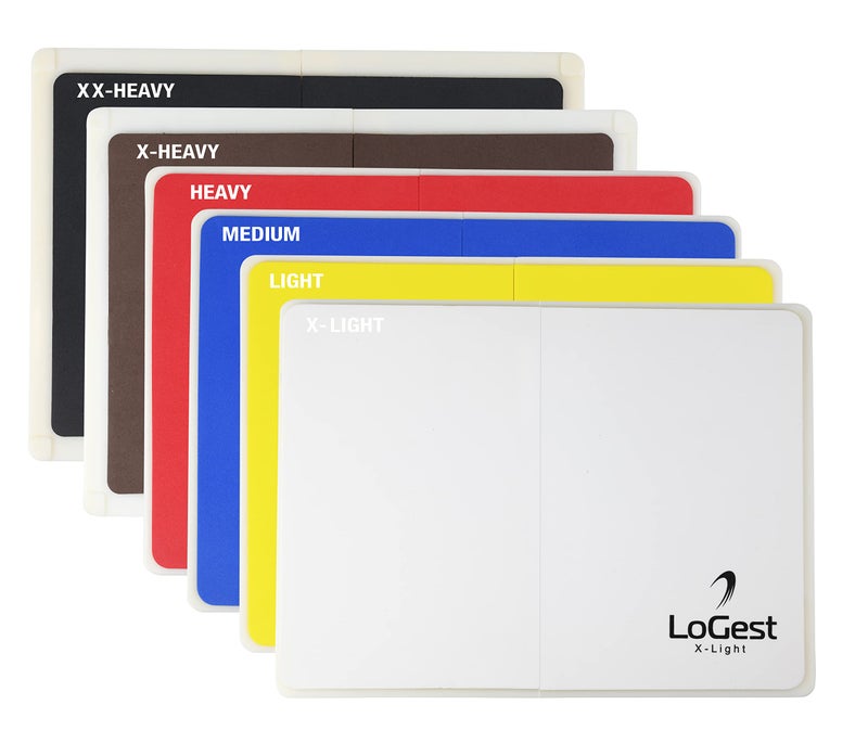 Logest Rebreakable Boards Martial Arts - Taekwondo Karate MMA Boards - Reusable Plastic Training Breaking Boards for Kids & Adults Available in 4 Levels (6 Levels Set - White Y B R B Black) - Image 1