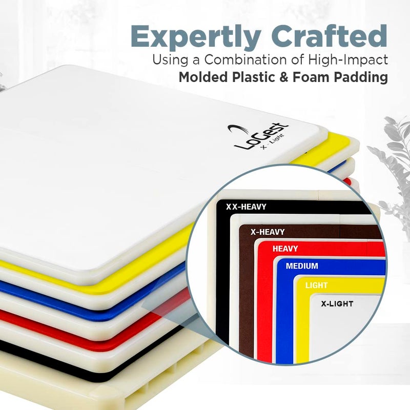 Logest Rebreakable Boards Martial Arts - Taekwondo Karate MMA Boards - Reusable Plastic Training Breaking Boards for Kids & Adults Available in 4 Levels (6 Levels Set - White Y B R B Black) - Image 4