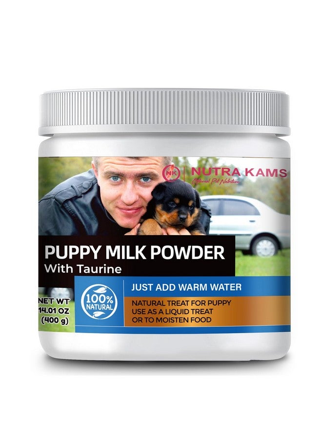 مسحوق حليب الماعز من نوترا كامز مع التورين للجراء والكلاب لصحة الجهاز الهضمي وعظام قوية وأسنان صحية. 14 أونصة، طبيعي بنسبة 100%. - Image 1