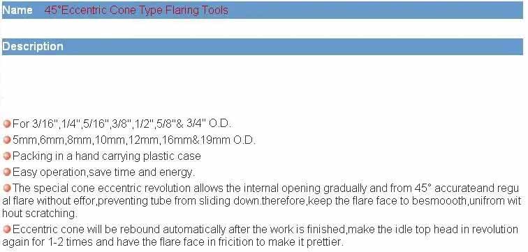 UPTODATETOOLS CT808AMF Flaring and Swaging Tool Kit for Tube Expander 316345mm19mm - Image 5