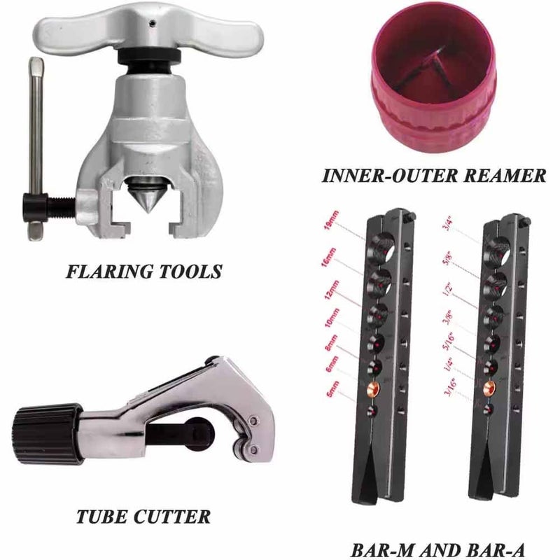 UPTODATETOOLS CT808AMF Flaring and Swaging Tool Kit for Tube Expander 316345mm19mm - Image 3