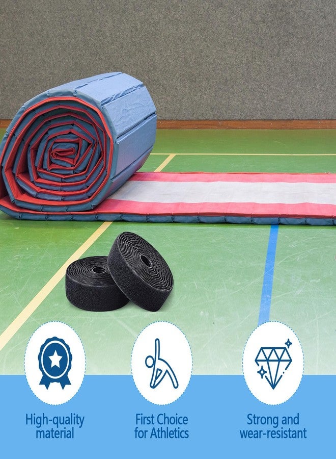 Dansydaisy Pack of 2 10ft x 1.5 Inch Wrestling Mat Storage Strap Cheer, Gymnastics, and Wrestling Mat Hook and Loop Storage Straps for Tumbling Mats - Image 4