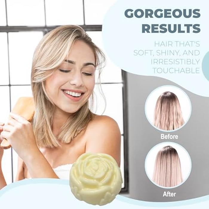 Relaxcation Organic Conditioner Bar For Damaged Hair | Repair & Nourish | Unscented, Softening, Moisturizing | Shea, Argan & Jojoba Oils - Handmade in USA for Women and Men - Image 4