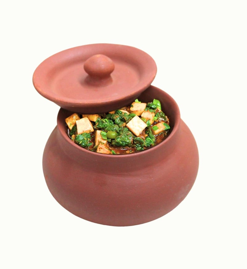 Stark Mart India Clay Curd Pot for Cooking, Clay Handi for Kitchen, Safe, Lightweight & Durable Clay Dahi Handi, Brown Colour 700ml (Pack of 1) Mathani Pot  - Image 2