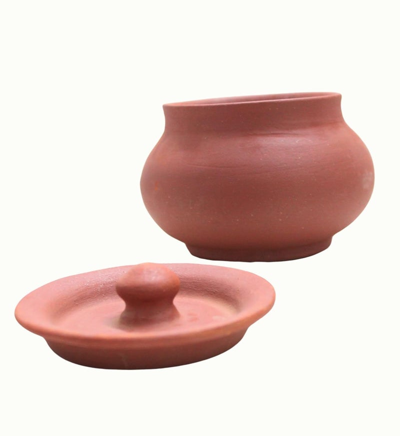Stark Mart India Clay Curd Pot for Cooking, Clay Handi for Kitchen, Safe, Lightweight & Durable Clay Dahi Handi, Brown Colour 700ml (Pack of 1) Mathani Pot  - Image 5