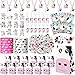 Fumete 122 Pcs Cow Party Favors Decorations Include Cow Print Silicone Bracelets Stickers Keychains Necklaces Gifts Bags Cartoon Sticker for Theme Party Favors - Image 3