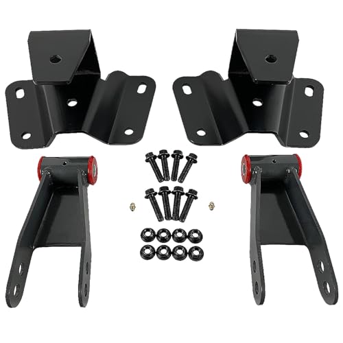 BST BSSP 4" Drop Kit Leveling Lowering Shackles Hangers Kits Compatible with 1973-1996 F-ord F-150 F100 Rear Drop Hangers & Shackles Drop Kit Lowering - Image 1