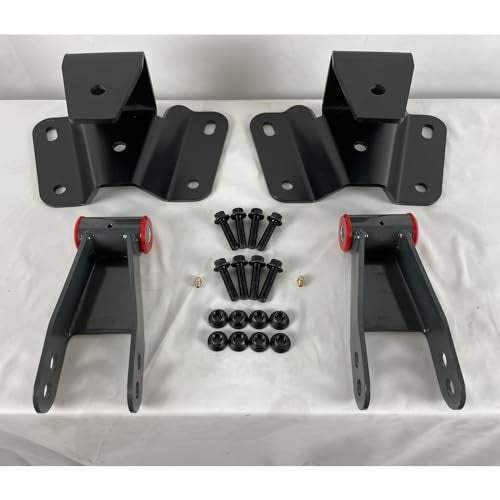 BST BSSP 4" Drop Kit Leveling Lowering Shackles Hangers Kits Compatible with 1973-1996 F-ord F-150 F100 Rear Drop Hangers & Shackles Drop Kit Lowering - Image 3