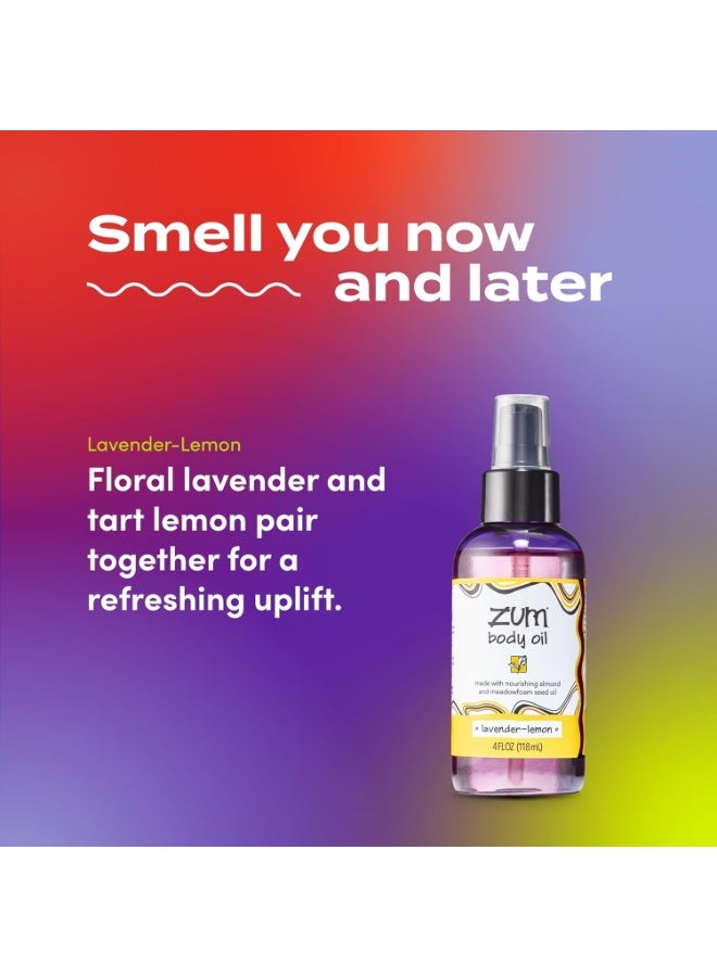 ZUM Indigo Wild Zum Massage and Body Oil - Lavender-Lemon - 4 fl oz - Image 2