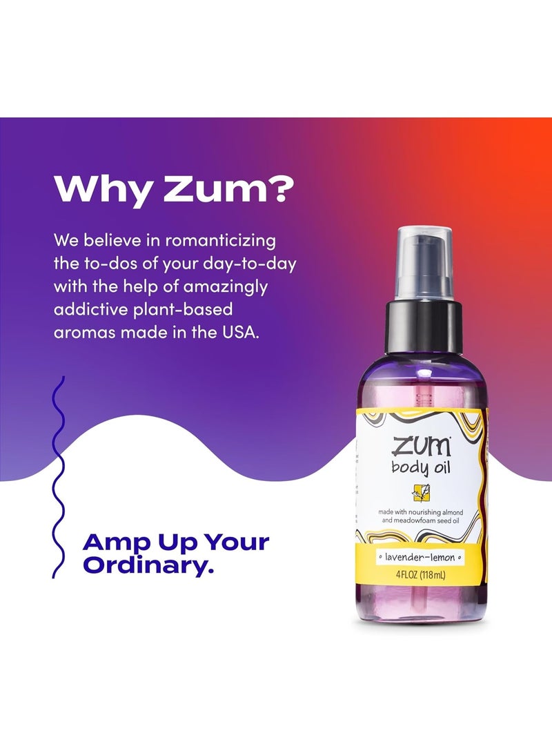 ZUM Indigo Wild Zum Massage and Body Oil - Lavender-Lemon - 4 fl oz - Image 3
