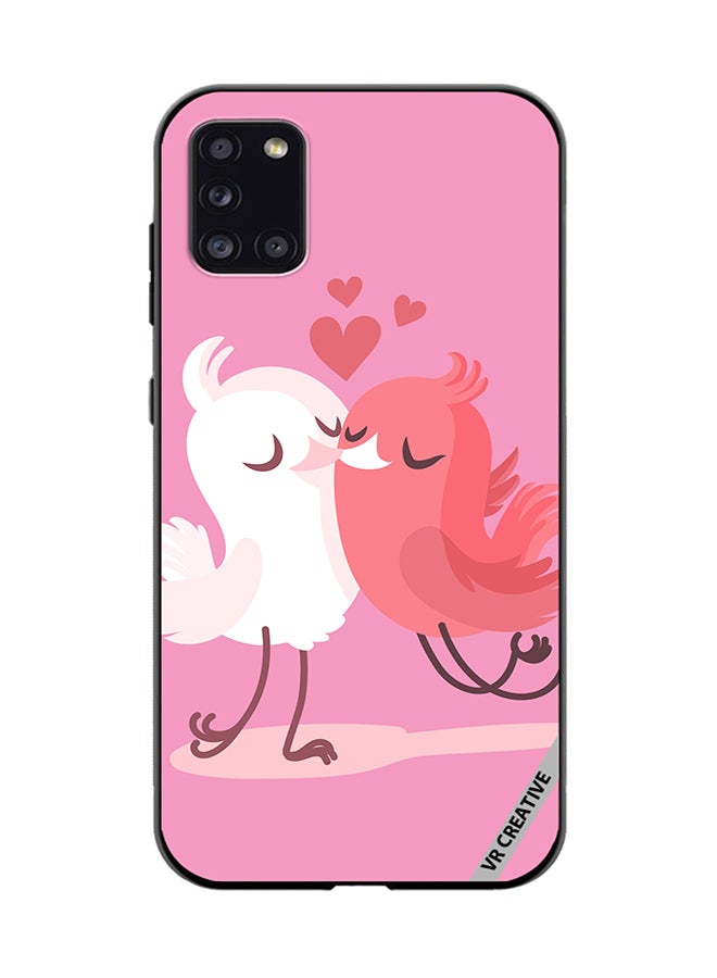 VR CREATIVE Protective Case Cover For Samsung Galaxy A31 Love Birds Design Multicolour - Image 1