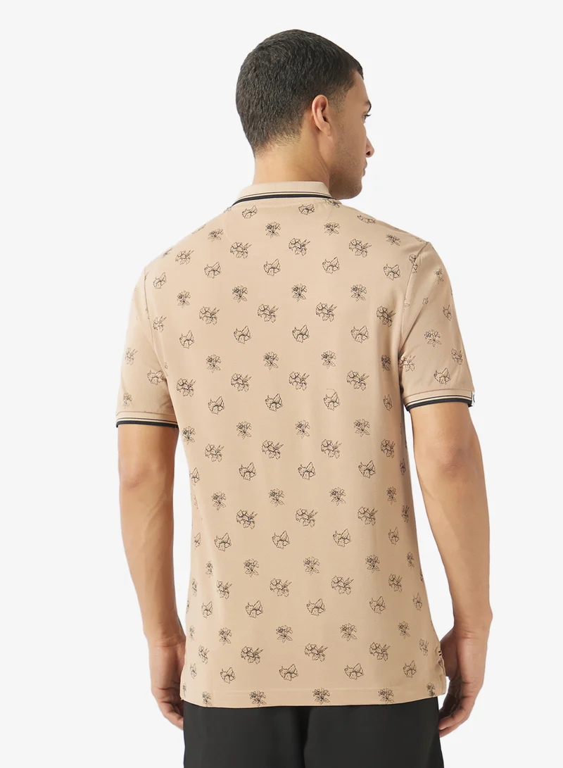Ben Sherman Printed Pique Polo