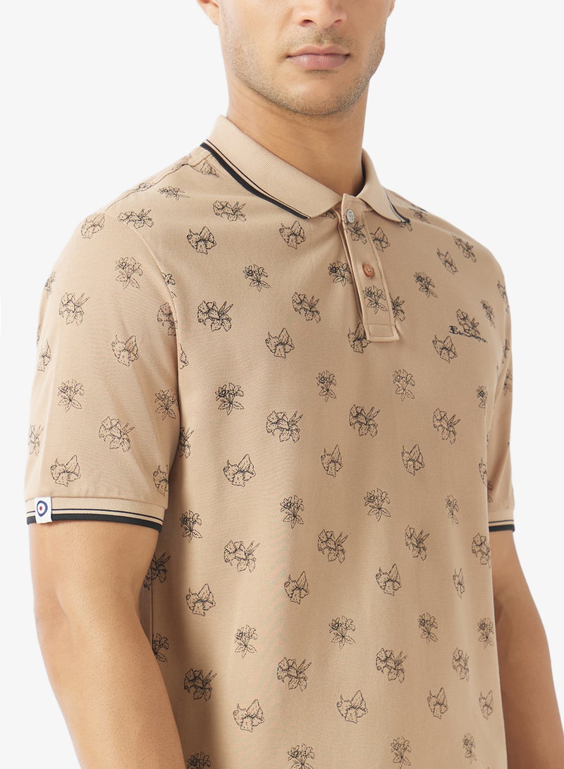 Ben Sherman Printed Pique Polo - Image 3