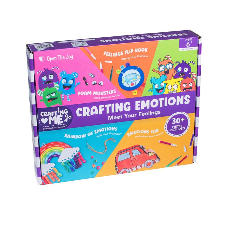 Open The Joy Crafting Your Emotions DIY Emotional Awareness Mindfulness Craft Kit for Kids Creative Arts Sensory Play for Emotional Regulation SelfExpression Ages 4 and Up - Image 3