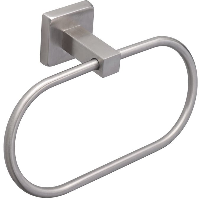 TOWEL RINGHAND TOWEL RACK THICKEN SUS304 STAINLESS STEEL BATHROOM HAND TOWEL HOLDER HEAVY DUTY UNIQUE OVAL HAND TOWEL HANGER WALL MOUNTED FOR BATHROOM KITCHEN SINK BRUSHED NICKEL