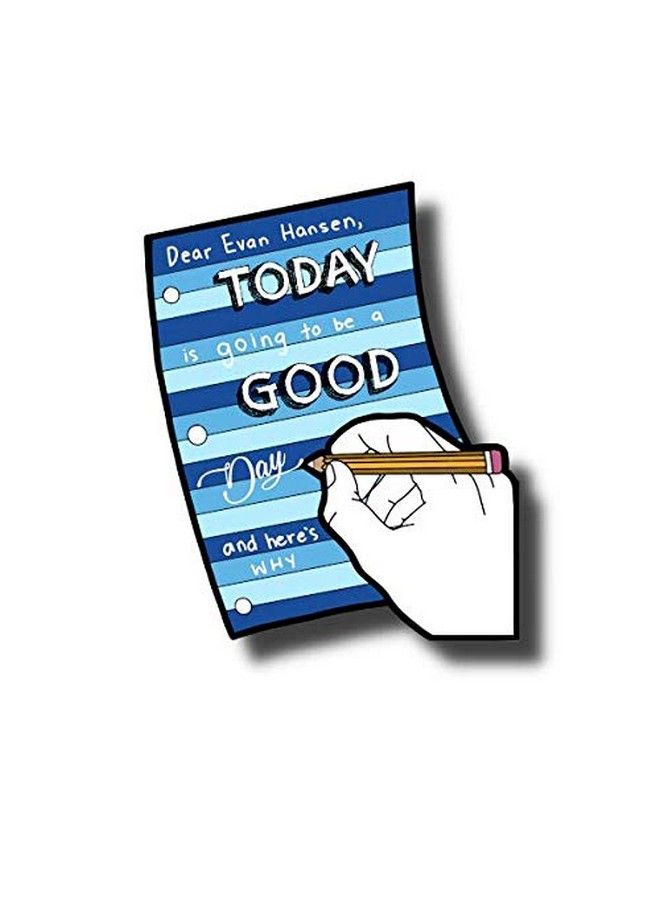 Coloring Broadway Stickers ; Assortment 1 ; Inspired By Dear Evan Hansen Wicked Hamilton Hair Heathers ; Die Cut Bubble Free Durable Vinyl (3” 4”) Set Of 5 - Image 5