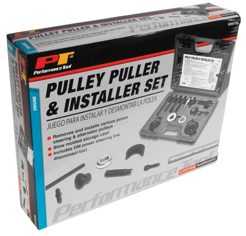 Performance Tool W89708 Pulley Puller/Installer Kit For Most Alternator and Power Steering Pulleys - Image 5