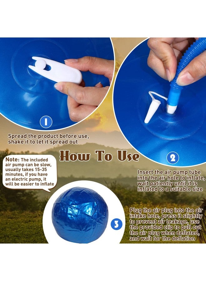 Sotiff 2 Pcs 30 Inch Large Horse Ball for Play Herding Horse Ball for Anti Burst Soccer Toys, Pump Included - Image 4