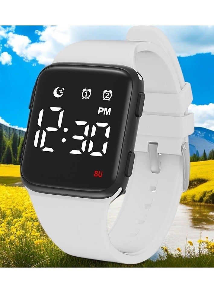 Aurevip P10 Kids Watches for Girls Boys Digital Sport Watch with Step Counter Pedometer Vibration Alarm Clock, No App Waterproof Fitness Tracker Kids Watch Boys Girls Teens Students Ages 5-16 - Image 3