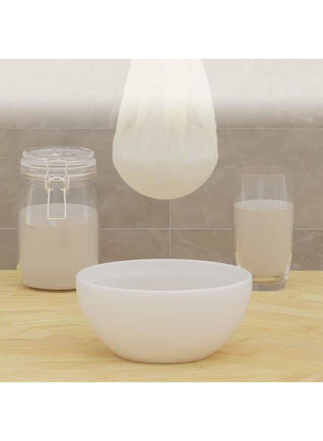 6 PCS Reusable Cheesecloth, Grade 100, 60*60CM Hemmed Cheese Cloth for Straining Craft, 100% Cotton Unbleached Cloth Strainer for Cooking, Baking, Juicing, Cheese Making - Image 4