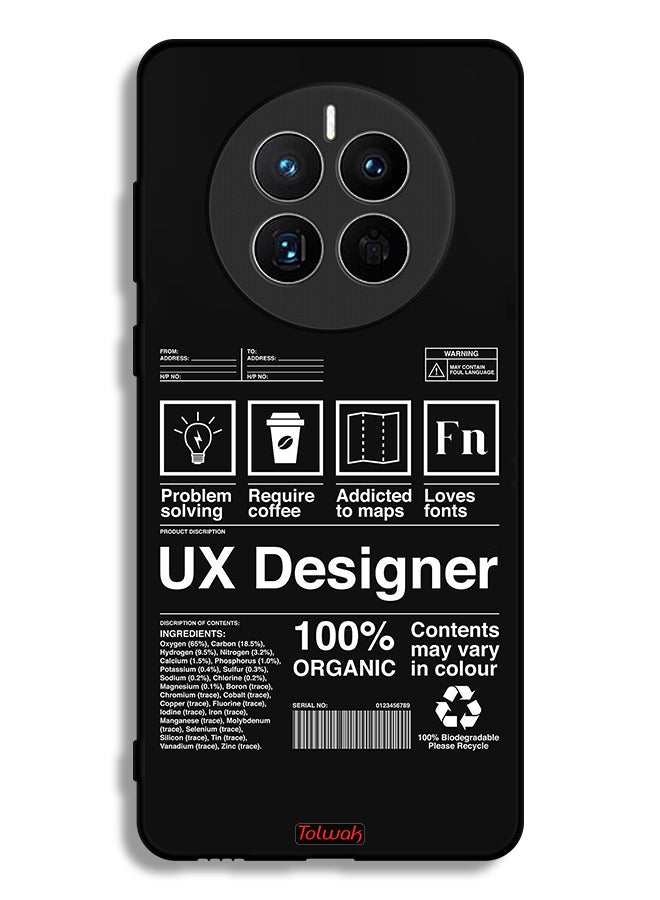 Tolwak Huawei Mate 50E Protective Case Cover Ux Designer Sticker - Image 1