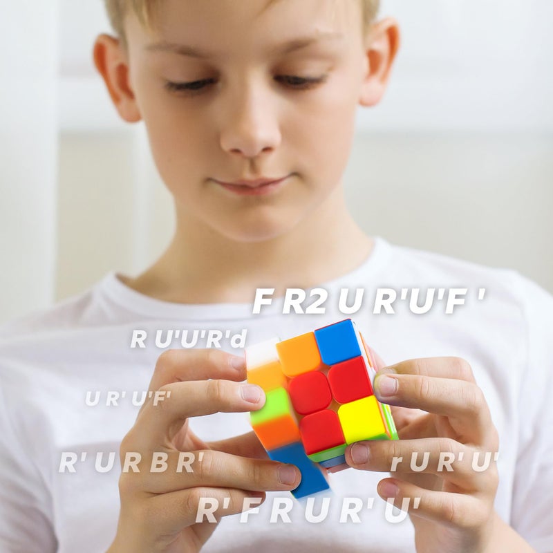 D-FantiX Magnetic Speed Cube 3x3x3, Cyclone Boys Professional Stickerless High Speed Cube, Magnet Magic Cube Puzzle Toy for Kids and Adults, Solving Brain Teaser Gift Idea - Image 5
