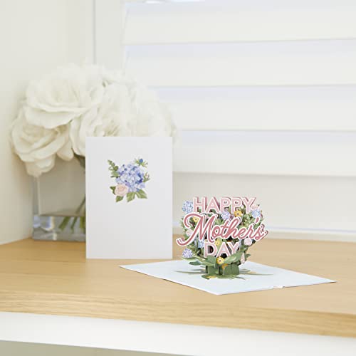 Lovepop Happy Mother's Day Pop-Up Card for Her - 3D Greeting Cards for Mom, Wife, Women - Hydrangeas - 5" x 7" Floral Card - Blank Notecard & Envelope Included - Image 2