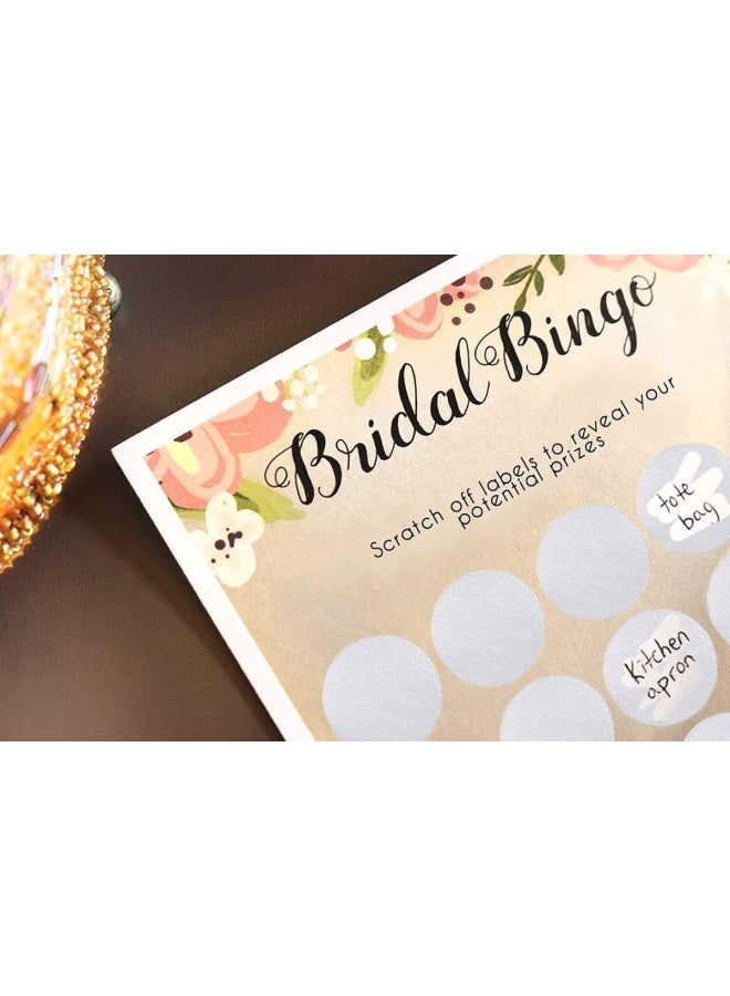Premify 300 Pieces 1 Inch Silver Scratch Off Stickers Roll, Paste This Round Sticker On Text & Scratch To Reveal It, Used For Gifts, Crafts, Gift Decoration, Notes Card, Pantry Scratch Off Party Labels - Image 4