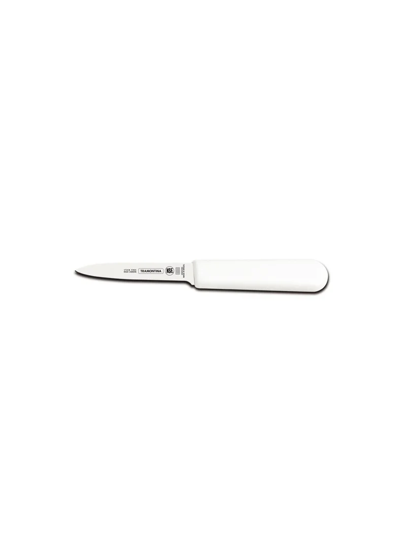 TRAMONTINA Tramontina Professional 4 Inches Paring Knife with Stainless Steel Blade and White Polypropylene Handle with Antimicrobial Protection