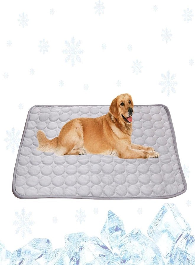 Zerkbiey Dog Cooling Mat, Cooling Mat for Cats Dogs, Washable Cool Bed, Portable Pet Cool Pads for Dogs & Cats, Home & Outdoor (70cm X 100cm) - Image 1
