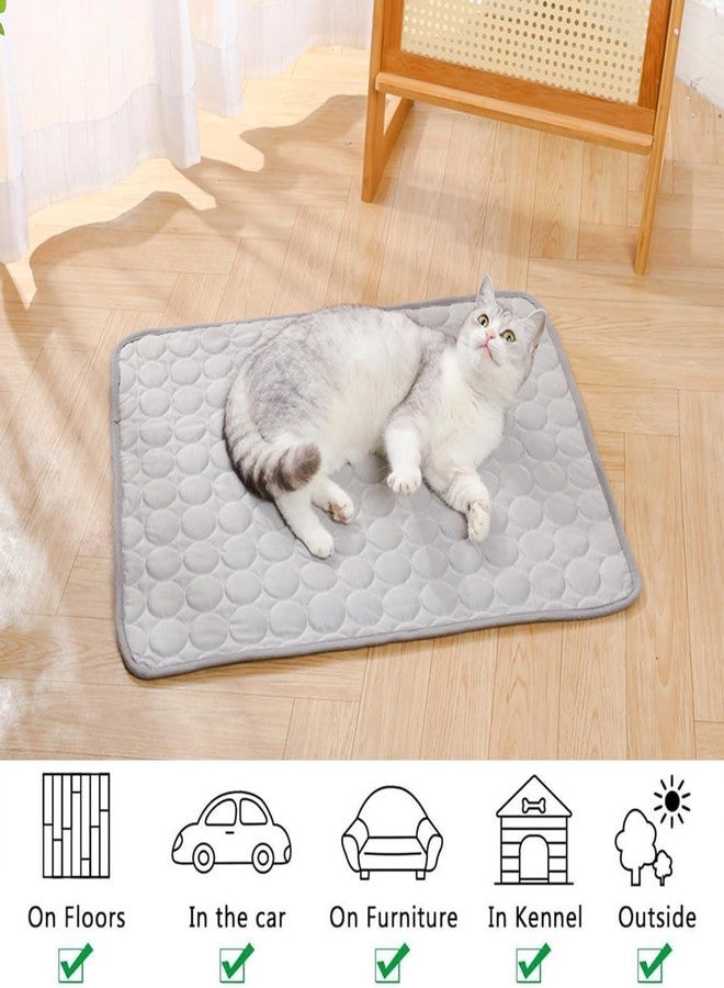 Zerkbiey Dog Cooling Mat, Cooling Mat for Cats Dogs, Washable Cool Bed, Portable Pet Cool Pads for Dogs & Cats, Home & Outdoor (70cm X 100cm) - Image 2
