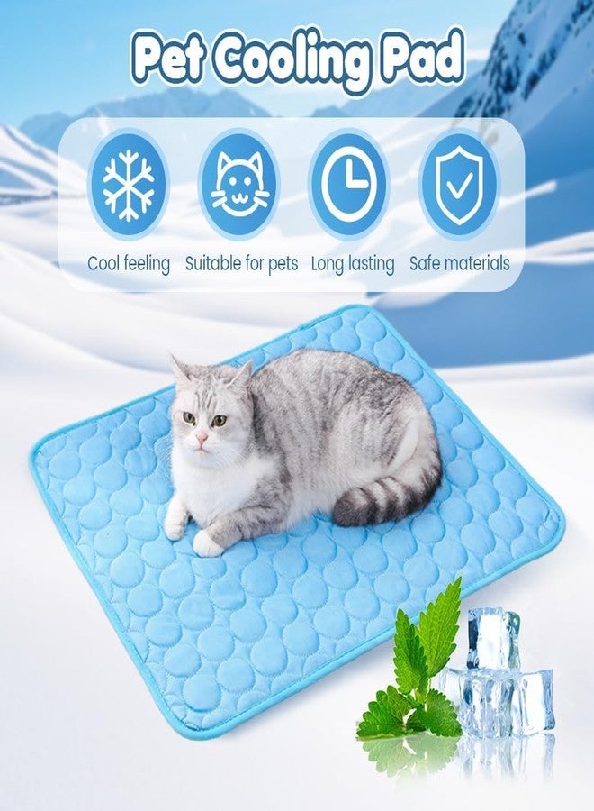 Zerkbiey Dog Cooling Mat, Cooling Mat for Cats Dogs, Washable Cool Bed, Portable Pet Cool Pads for Dogs & Cats, Home & Outdoor (70cm X 100cm) - Image 3