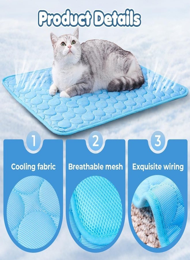 Zerkbiey Dog Cooling Mat, Cooling Mat for Cats Dogs, Washable Cool Bed, Portable Pet Cool Pads for Dogs & Cats, Home & Outdoor (70cm X 100cm) - Image 5
