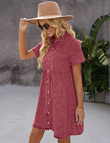 GRAPENT Short formal Dresses Women Dresses for Special Occasions Classy Dresses for Women Summer Dresses for Women 2023 Beach Summer Dress for Women Beach Women's Tiered Dress Baroque Rose Size Medium - Image 3