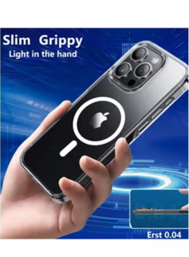 ELTRAZONE iPhone 16 Pro Max Ultra Slim Magnetic Case – 6.9 Inch Clear, Shockproof, and Wireless Charging Compatible - Image 5