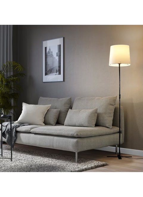 Floor Standing Lamp With Glare Free Light Soft Shade Simple and Uniqe Black And White 150 cm,  Used For Home And Office