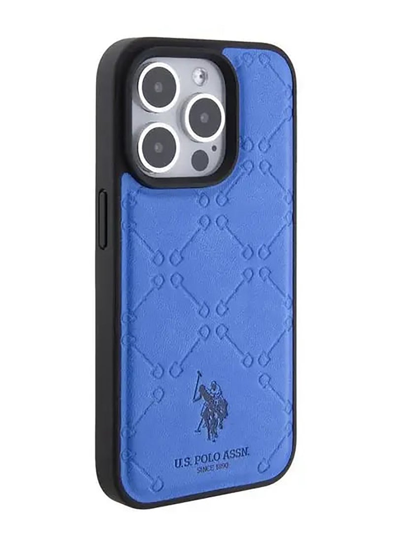 iPhone 15 Pro Case PU Leather HS Pattern - Blue - pzsku/ZA0C6F866392EAB8D67C3Z/45/_/1714985207/5855d454-a5b6-41e8-aa73-75eb94881cc7