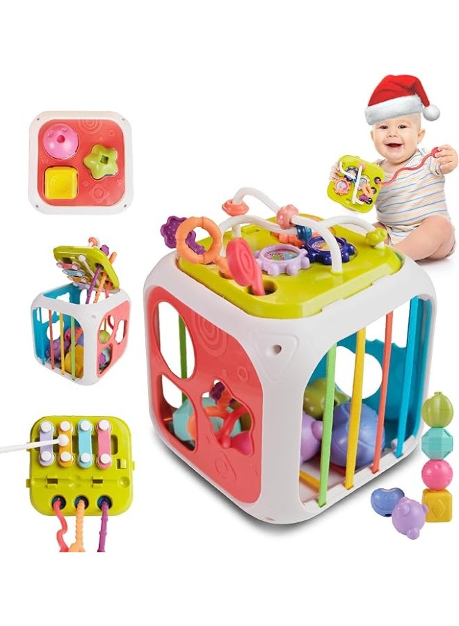 Bibi-inn 7-in-1 Montessori Baby Activity Cube – Educational Learning Center for Toddlers - Image 1