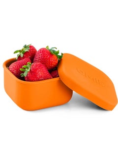 OMIE Omie OmieBox Silicone Leakproof Snack Containers To Go, Food Storage Containers with Lid, School Lunch Bento Container - BPA Free, Airtight, Dishwasher and Freezer Safe, Oven Safe - 9.4 ounces  - Image 1