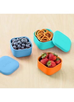 OMIE Omie OmieBox Silicone Leakproof Snack Containers To Go, Food Storage Containers with Lid, School Lunch Bento Container - BPA Free, Airtight, Dishwasher and Freezer Safe, Oven Safe - 9.4 ounces  - Image 3