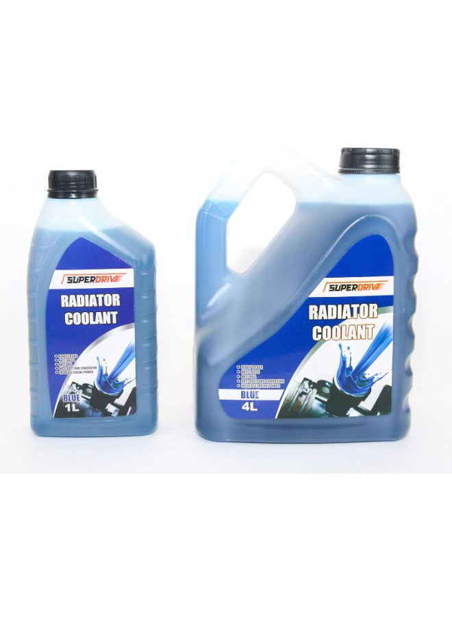 SUPERDRIVE Superdrive Engine Coolant Offer for Car Radiator Anti Freeze & Boil 4L+1L (Blue)  - Image 3