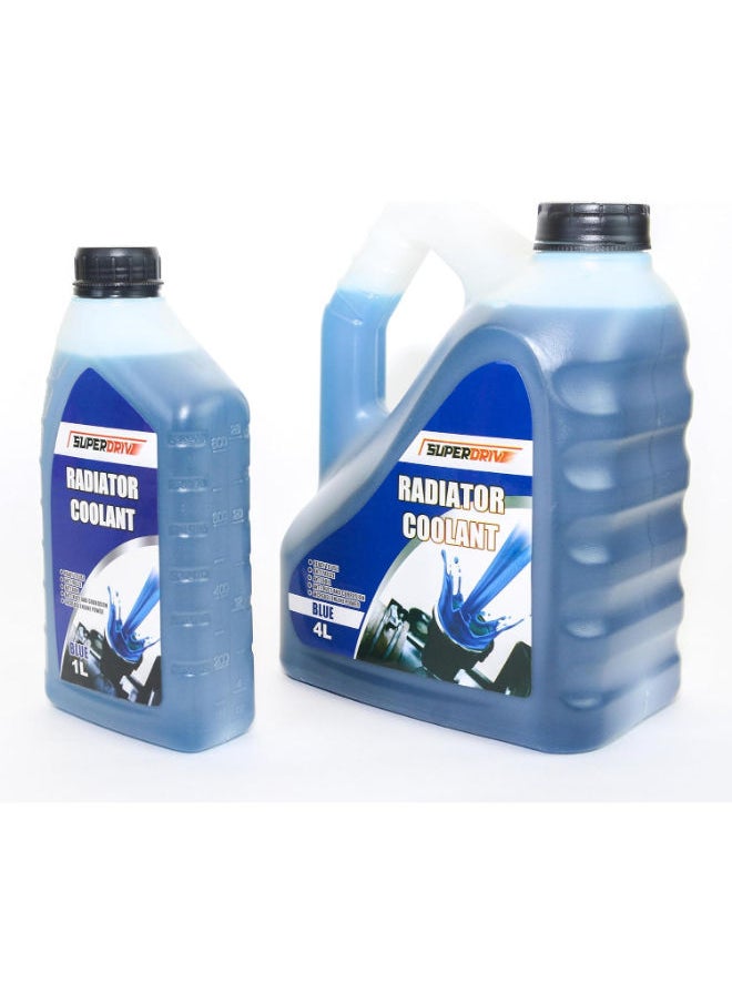 SUPERDRIVE Superdrive Engine Coolant Offer for Car Radiator Anti Freeze & Boil 4L+1L (Blue)  - Image 2