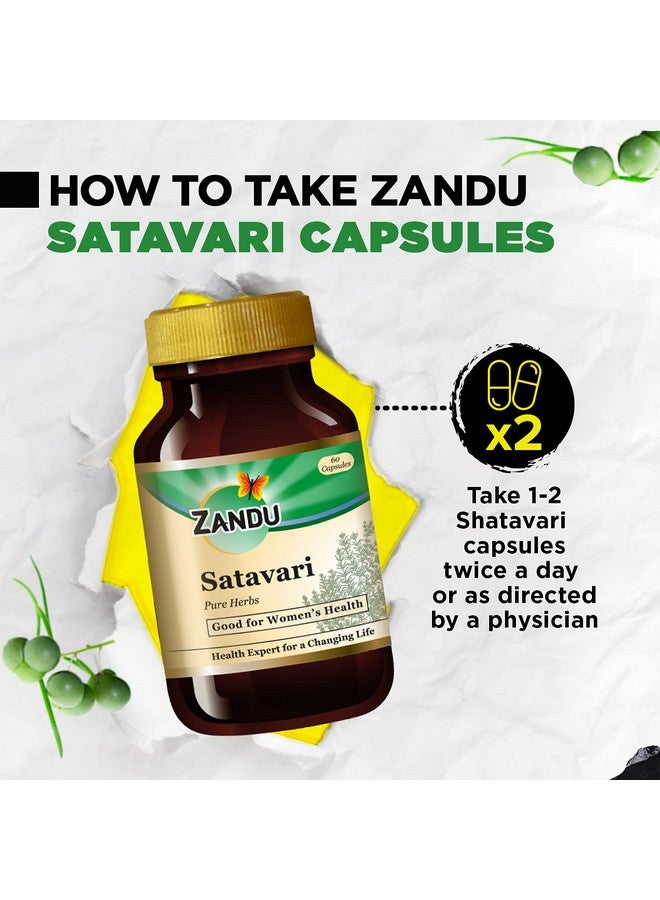 Zandu Satavari Capsules, With Natural Satavari Extracts, Useful for Women's Wellness - 60 Veg Capsules - Image 5