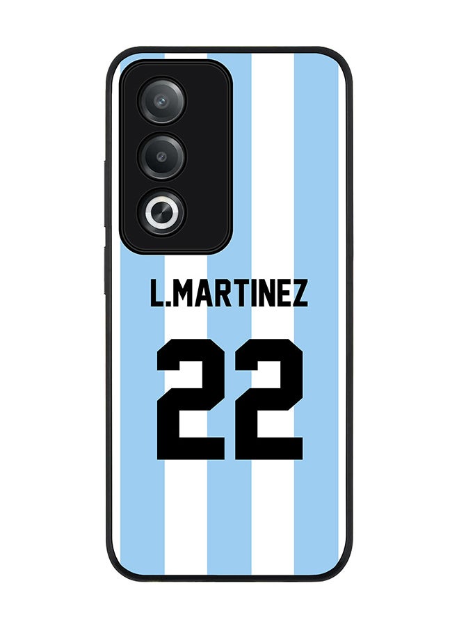 Stylizedd For Oppo A3 Pro / A80 Case,Slim fit Camera Protection, Shockproof Thin Phone cover - Football Argentina, L.Martinez  - Image 1