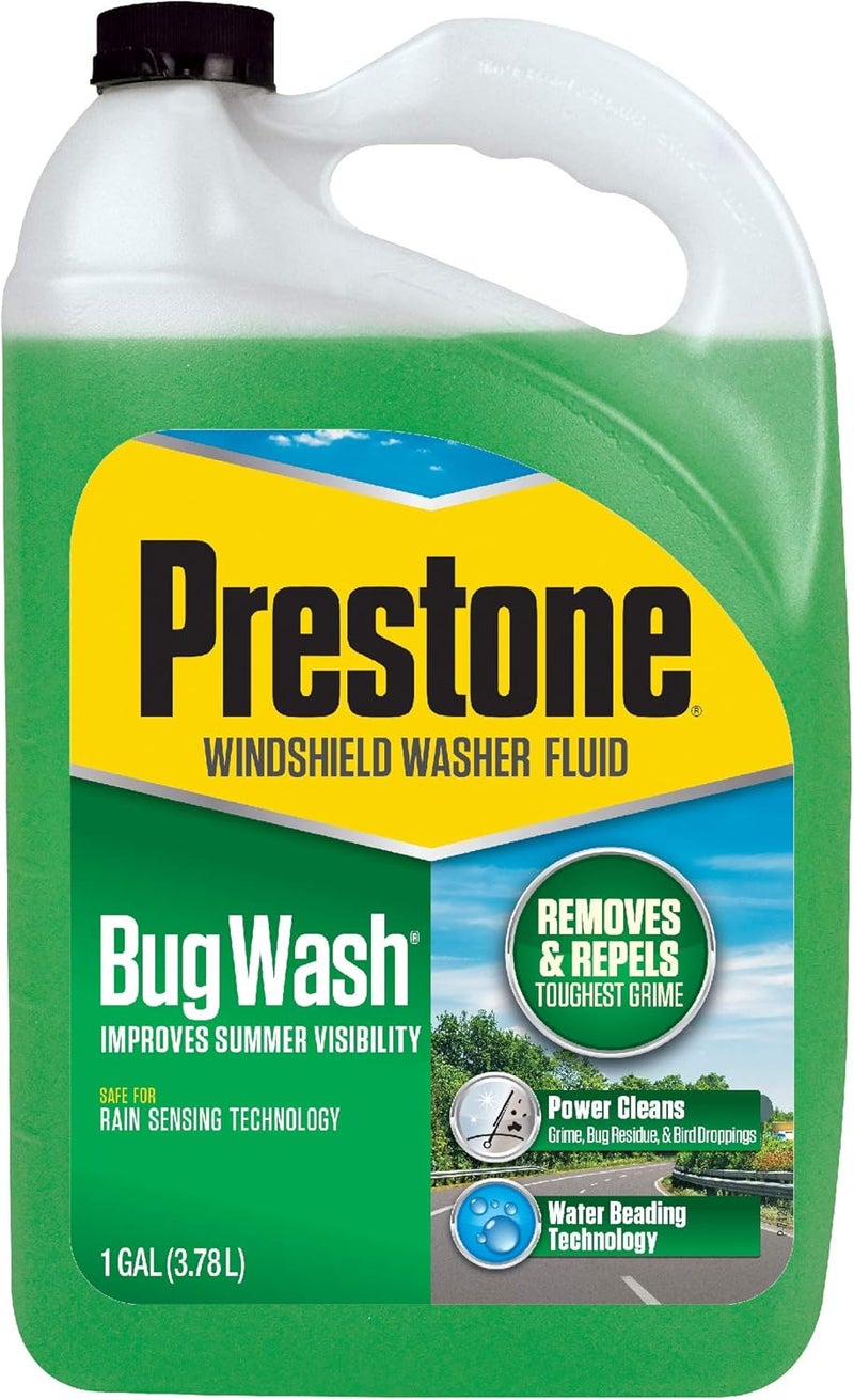 Prestone AS657 Bug Wash Windshield Washer Fluid, 128 Ounces (1 Gallon) - Image 1