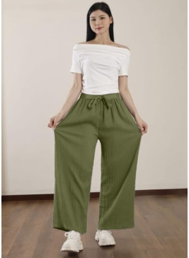 Wide Leg Pants Casual High Waist Loose Pants For Spring and Summer Women's Clothing KU366 - Image 2