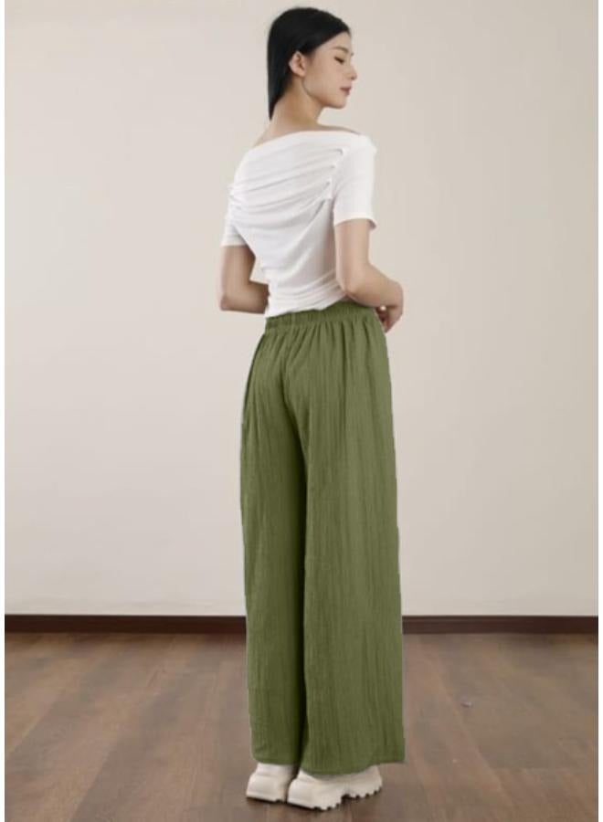 Wide Leg Pants Casual High Waist Loose Pants For Spring and Summer Women's Clothing KU366 - Image 3