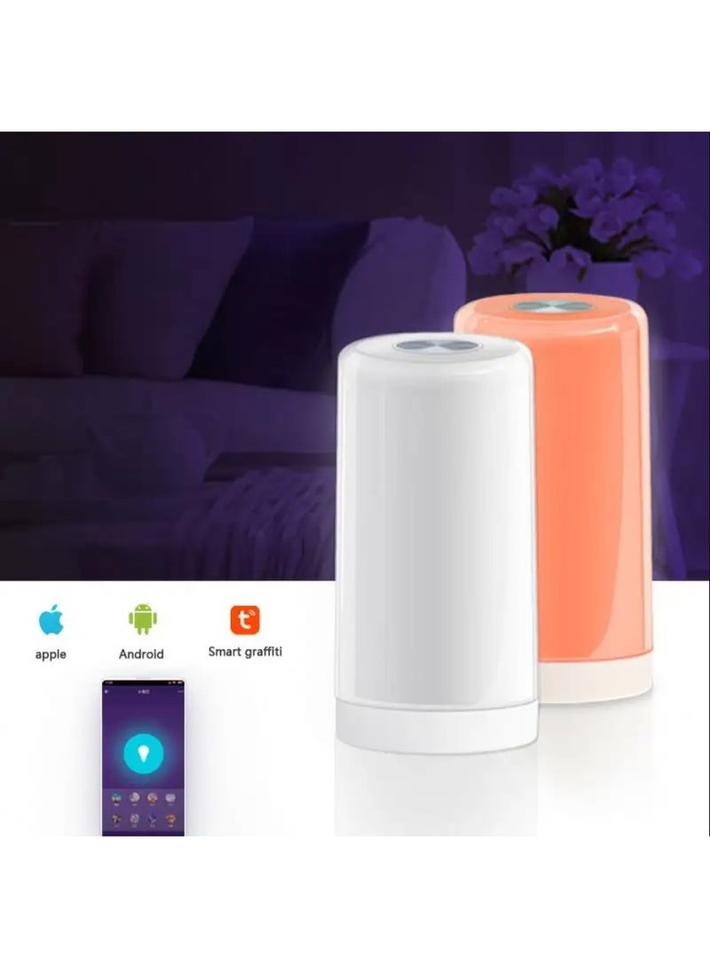Touch Control Table Lamp Smart RGB Table Lamp LED Light Dimmable Tuya APP Control adjustable brightness USB Powered for BedRoom, Office, and Living Room - Image 5
